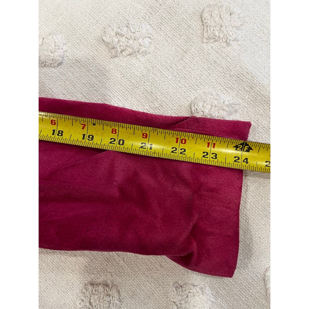 Vintage 90’s Danier Pink Suede Leather Lined Skirt Blazer Set Cowgirl Size 8 - Picture 12 of 15